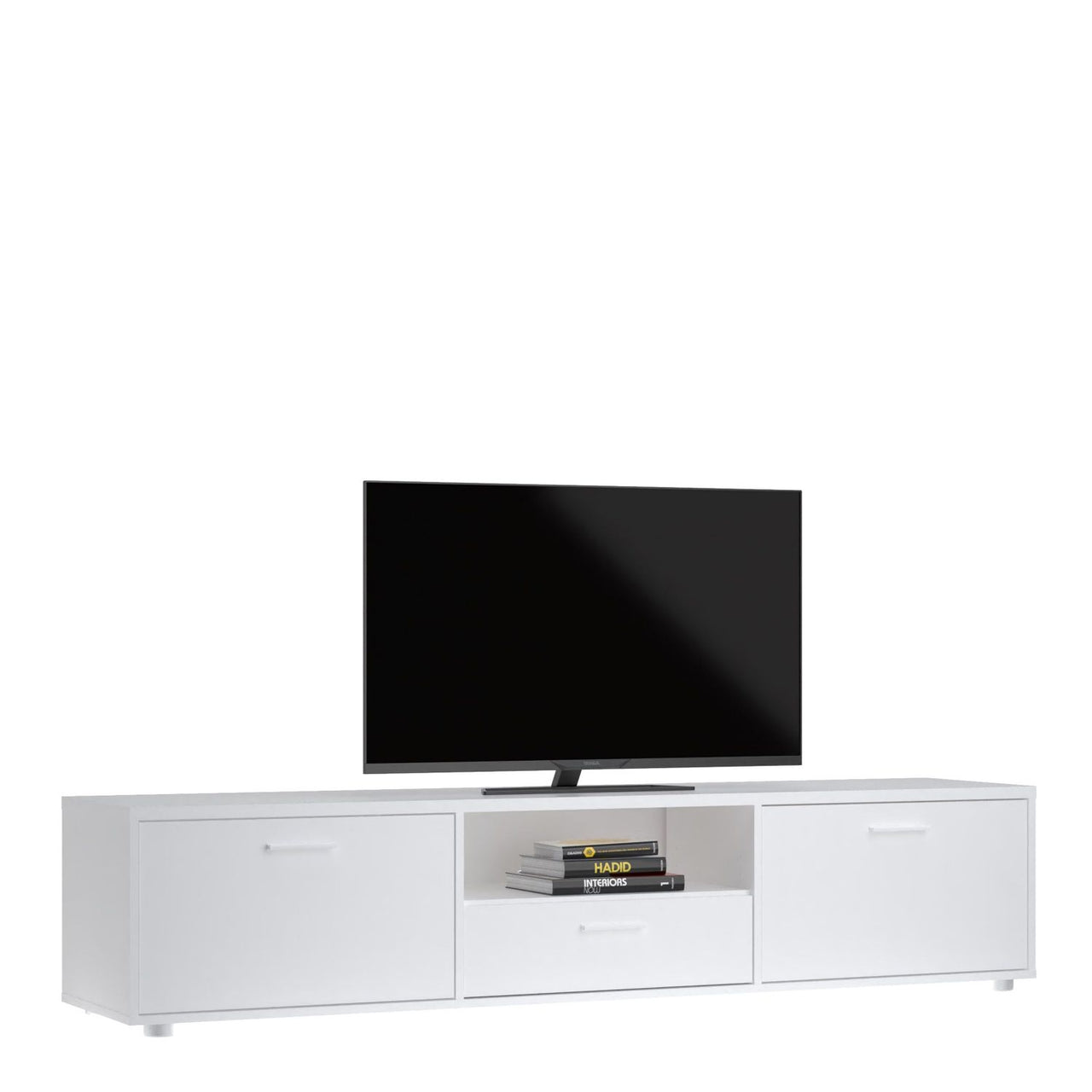 Media TVunit with 2 doors + 1 drawer 177 cm White