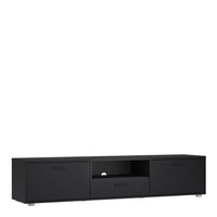 Thumbnail for Media TVunit with 2 doors + 1 drawer 177 cm Black