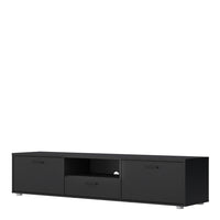 Thumbnail for Media TVunit with 2 doors + 1 drawer 177 cm Black