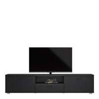 Thumbnail for Media TVunit with 2 doors + 1 drawer 177 cm Black