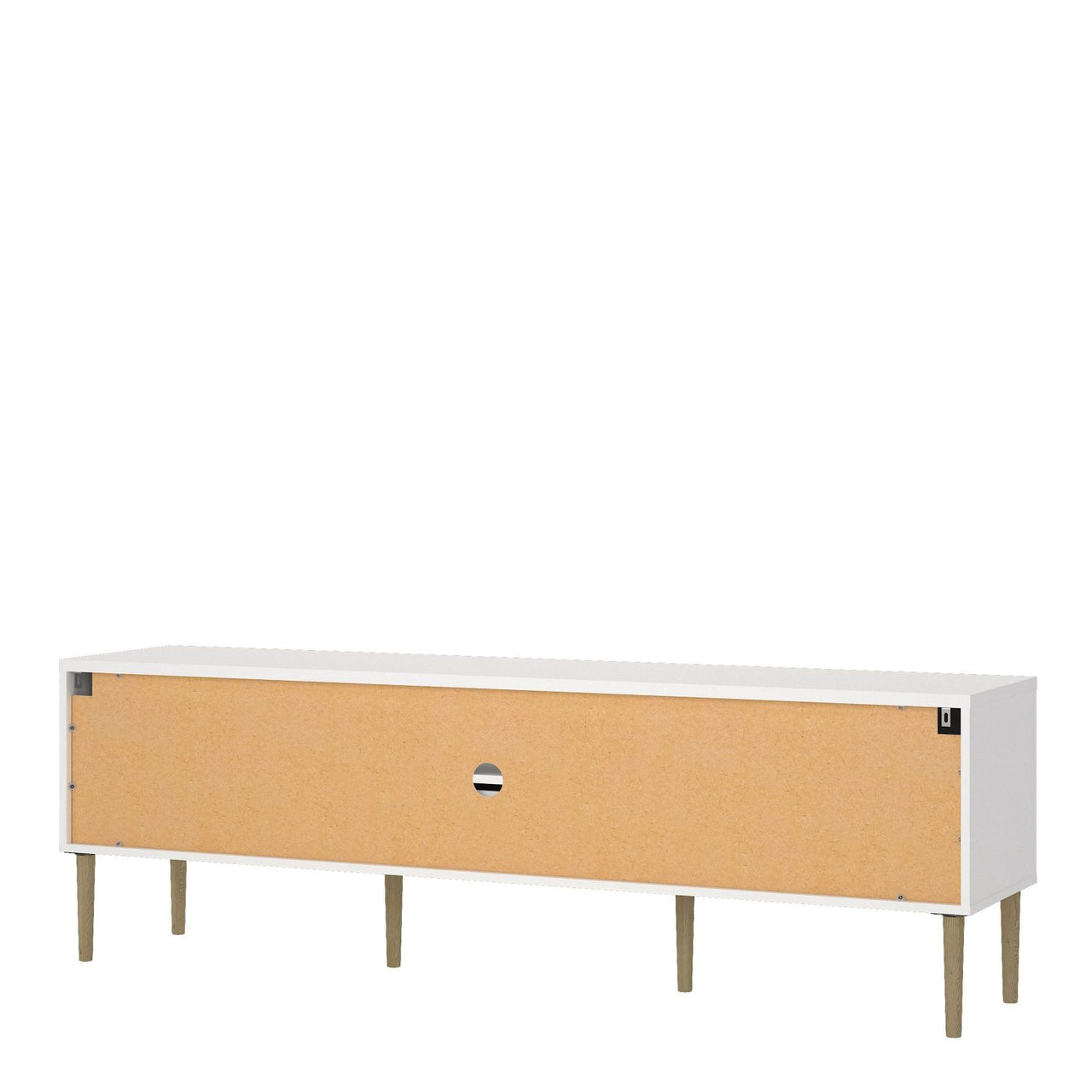 Media TVUnit with 2 Doors + 1 Drawer in White