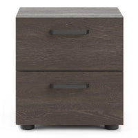 Thumbnail for Dallas Nightstand 2 drawers in Rovere Gessato Dark Oak