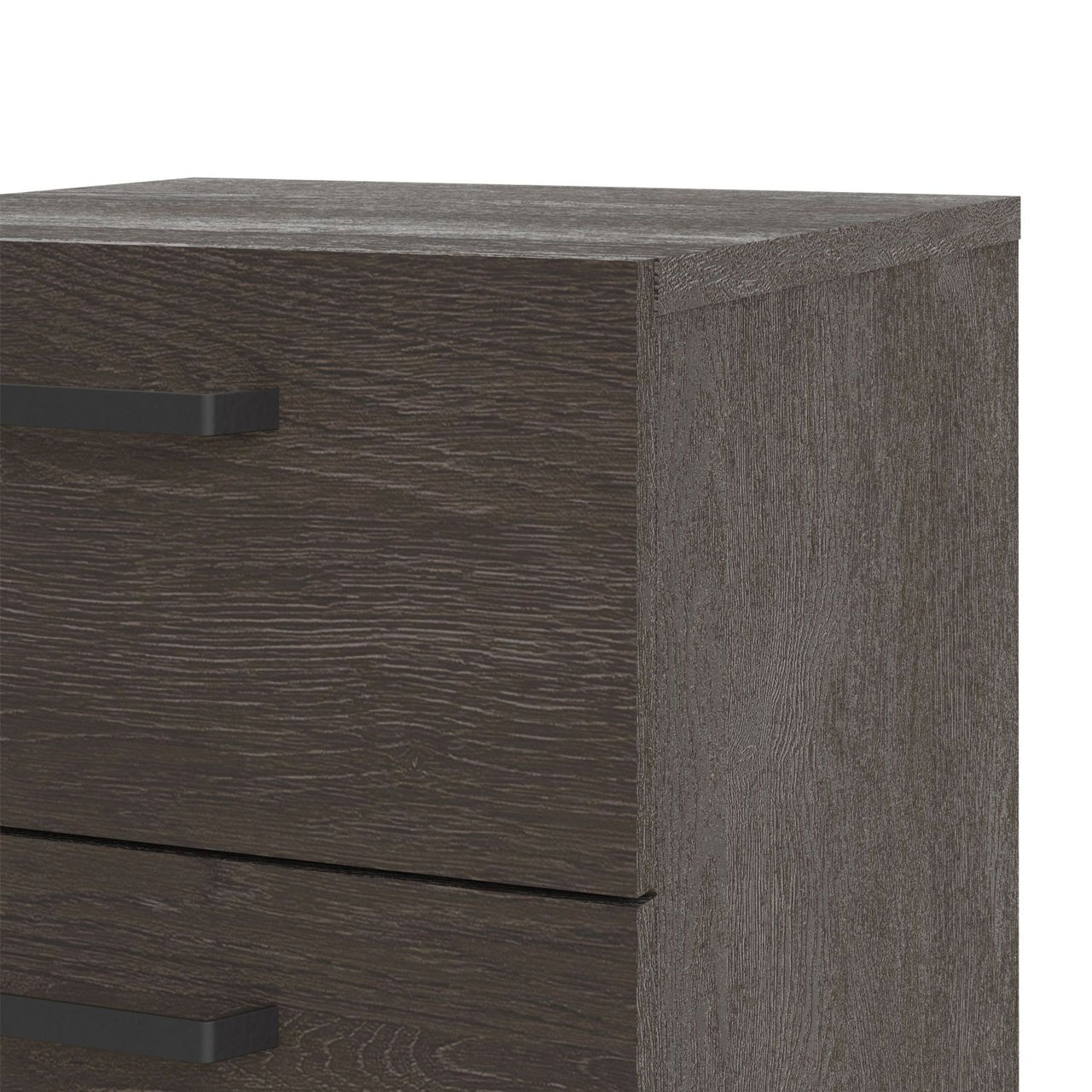 Dallas Nightstand 2 drawers in Rovere Gessato Dark Oak