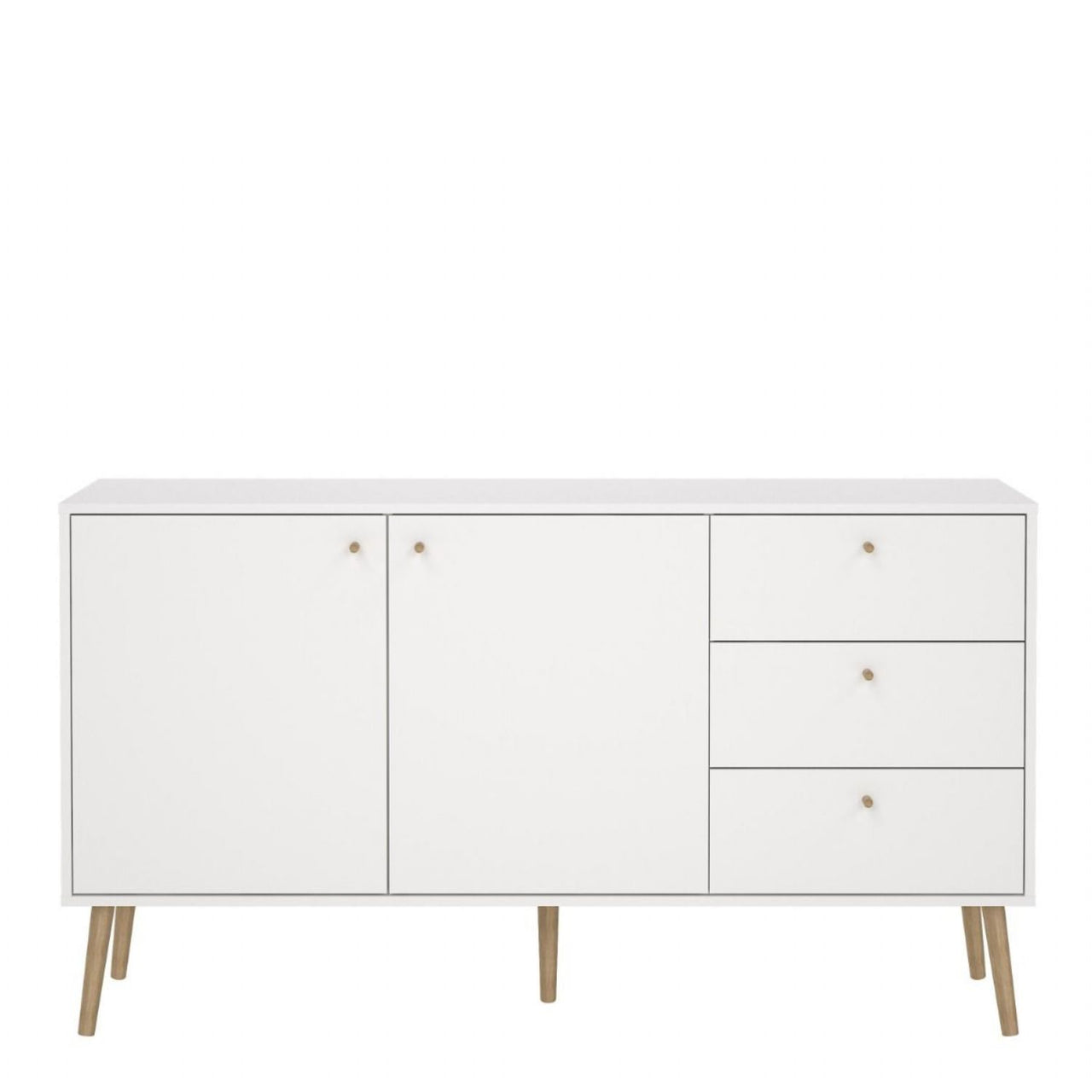 Cumbria Sideboard 2 Doors + 3 Drawers White