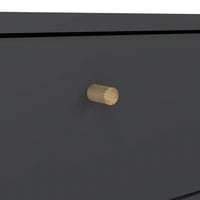 Thumbnail for Cumbria Nightstand 1 Door + 1 Drawer Dark Grey