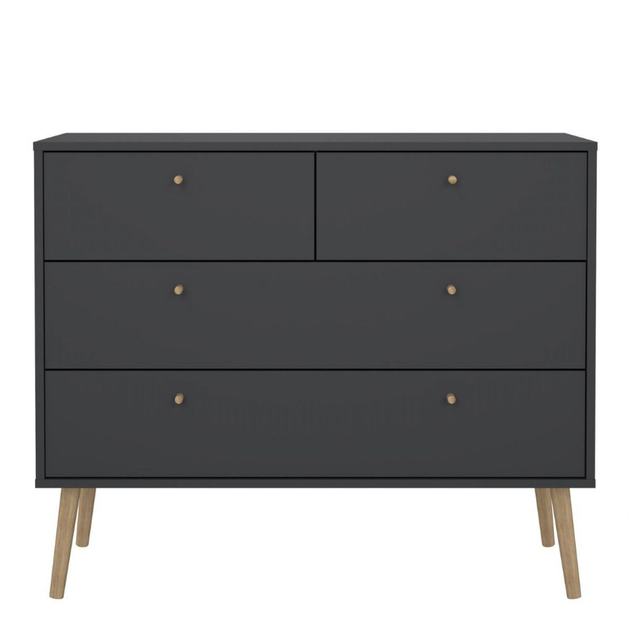 Cumbria Chest 2 + 2 Drawers Dark Grey