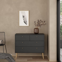 Thumbnail for Cumbria Chest 2 + 2 Drawers Dark Grey