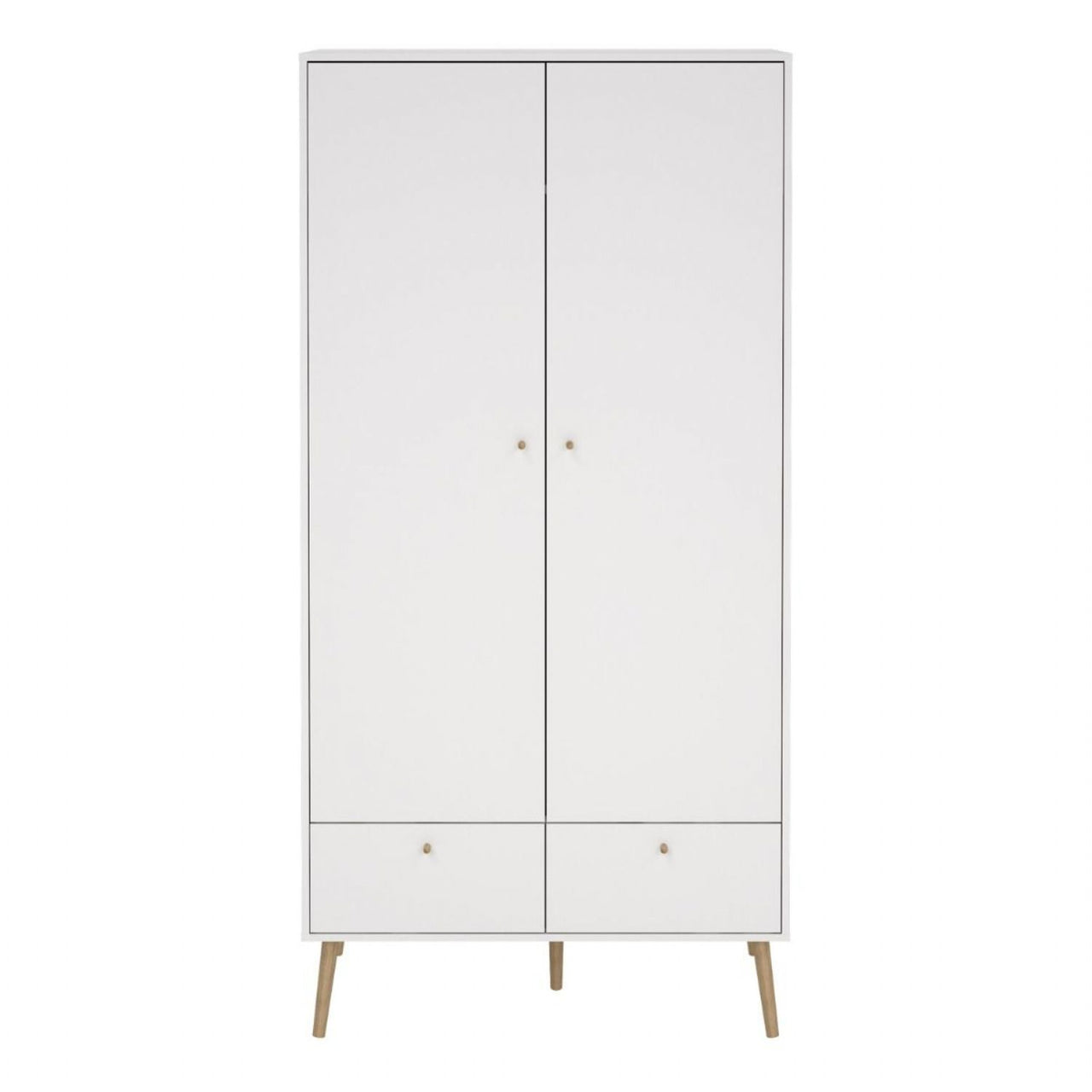 Cumbria Wardrobe with 2 Doors + 2 Drawers White