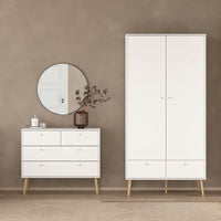 Thumbnail for Cumbria Wardrobe with 2 Doors + 2 Drawers White