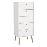 Thumbnail for Cumbria Chest 5 Drawers White