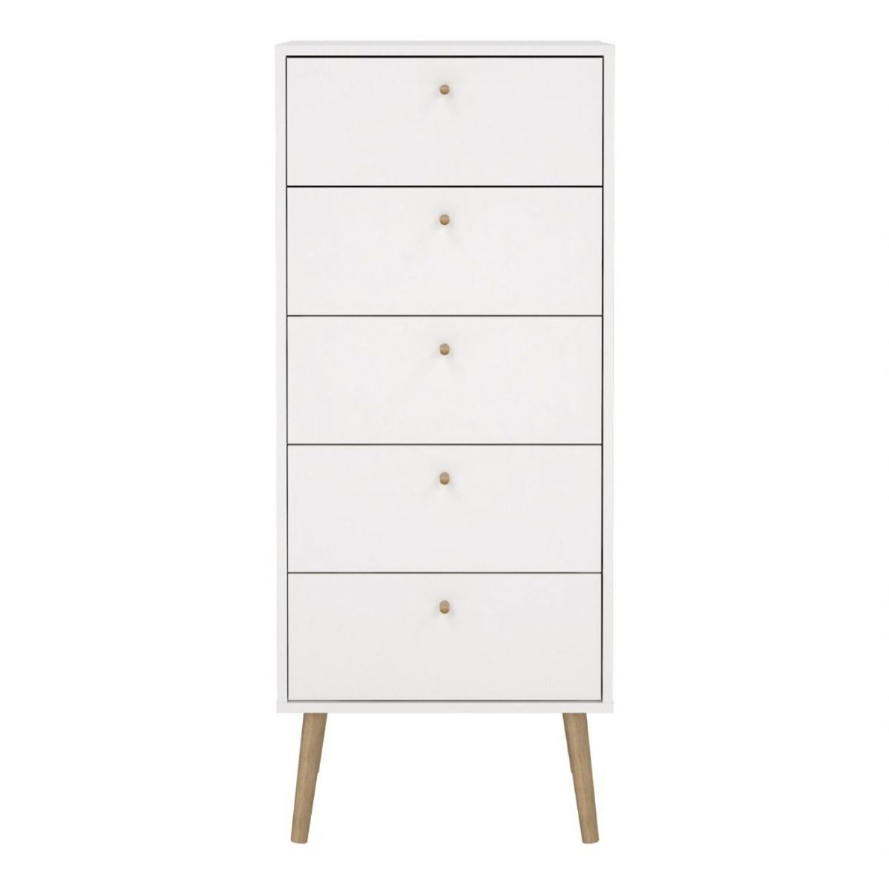 Cumbria Chest 5 Drawers White