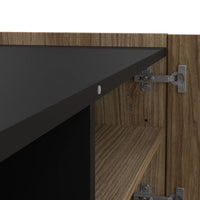 Thumbnail for Kendall TVUnit with 2 Doors + 1 Drawer Oak and Black