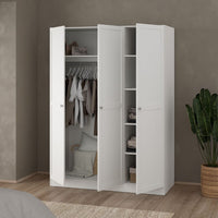 Thumbnail for Brande Wardrobe with 3 Frame Doors in White