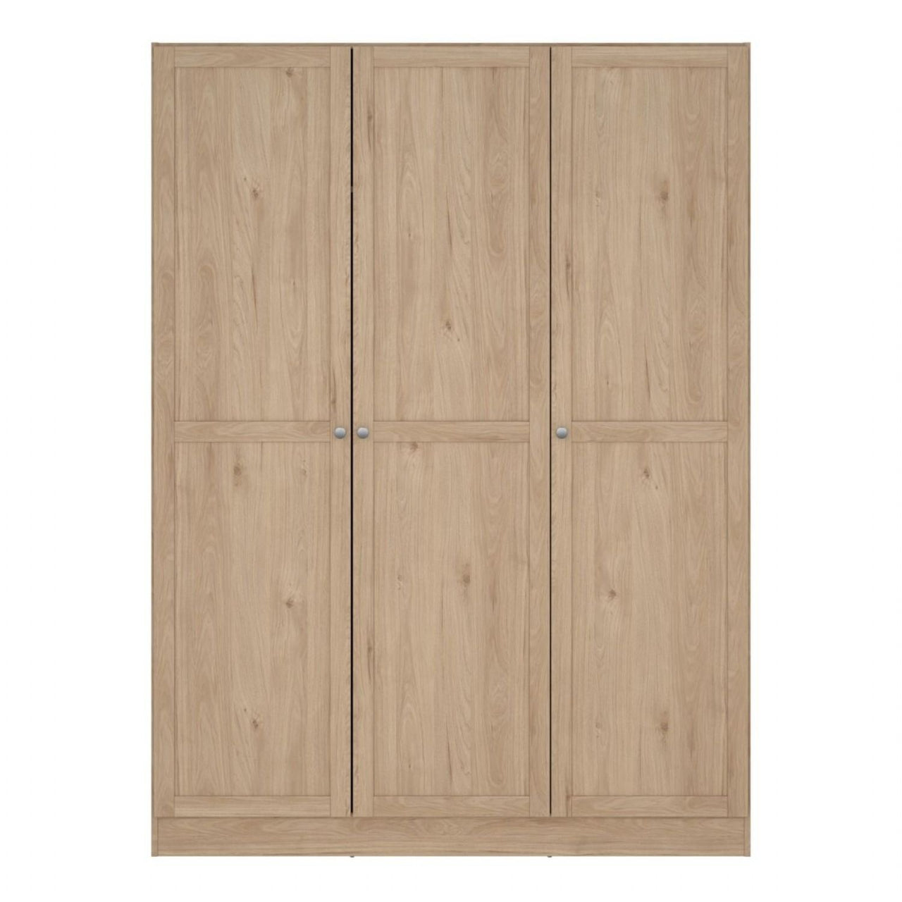 Brande Wardrobe with 3 Frame Doors in Jackson Hickory Oak