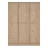 Thumbnail for Brande Wardrobe with 3 Frame Doors in Jackson Hickory Oak