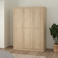 Thumbnail for Brande Wardrobe with 3 Frame Doors in Jackson Hickory Oak