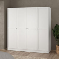 Thumbnail for Brande Wardrobe with 4 Frame Doors in White