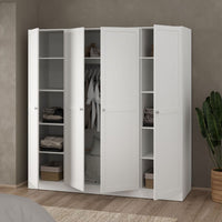 Thumbnail for Brande Wardrobe with 4 Frame Doors in White