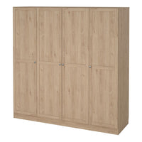 Thumbnail for Brande Wardrobe with 4 Frame Doors in Jackson Hickory Oak