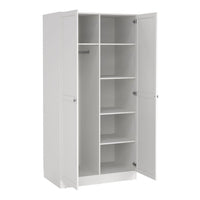 Thumbnail for Brande Wardrobe with 2 Frame Doors in White