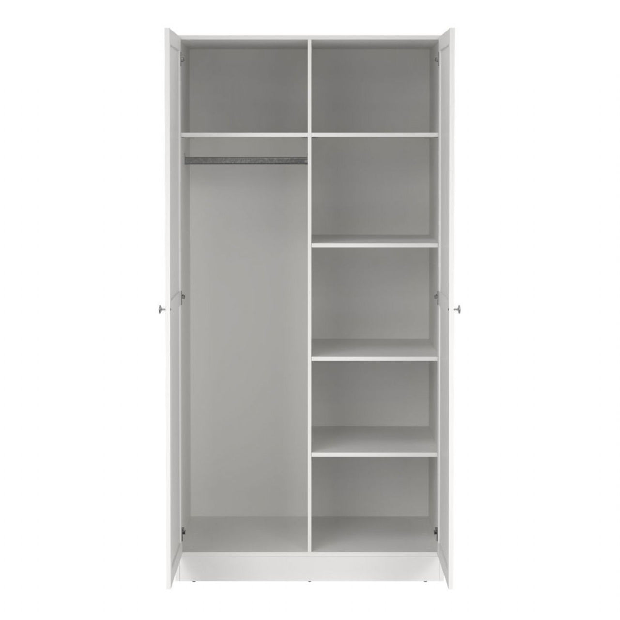 Brande Wardrobe with 2 Frame Doors in White