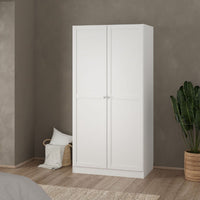 Thumbnail for Brande Wardrobe with 2 Frame Doors in White