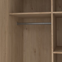 Thumbnail for Brande Wardrobe with 2 Frame Doors in Jackson Hickory