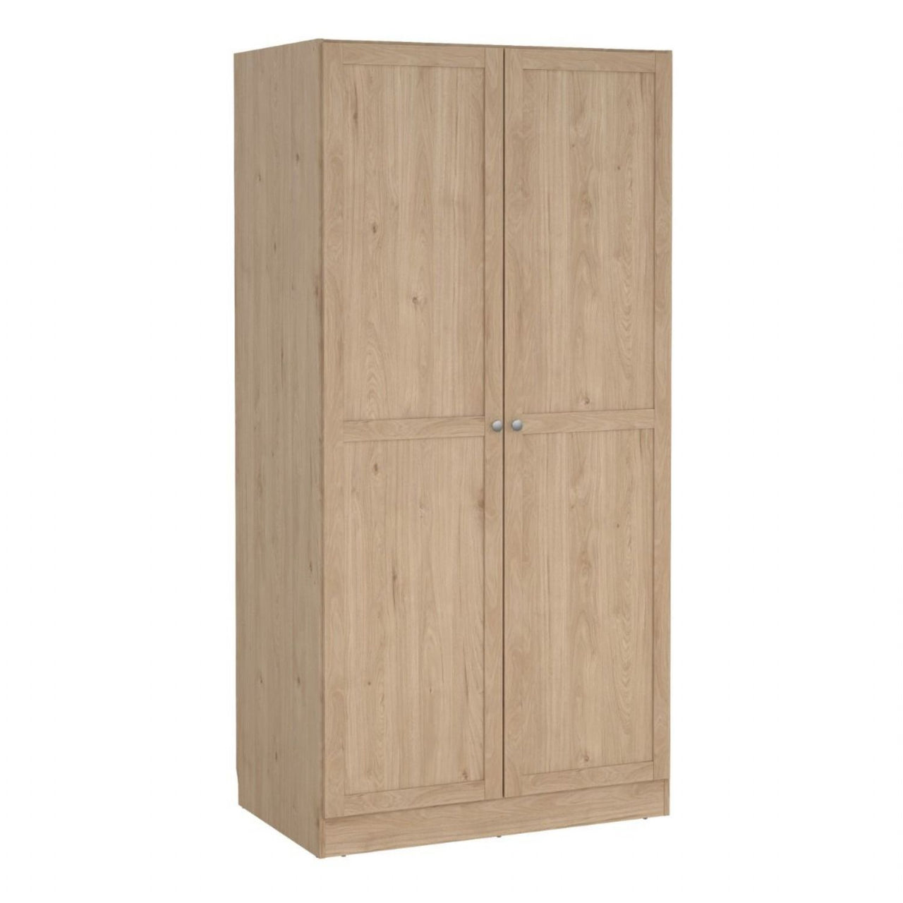 Brande Wardrobe with 2 Frame Doors in Jackson Hickory