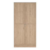 Thumbnail for Brande Wardrobe with 2 Frame Doors in Jackson Hickory