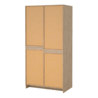 Thumbnail for Brande Wardrobe with 2 Frame Doors in Jackson Hickory