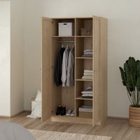 Thumbnail for Brande Wardrobe with 2 Frame Doors in Jackson Hickory