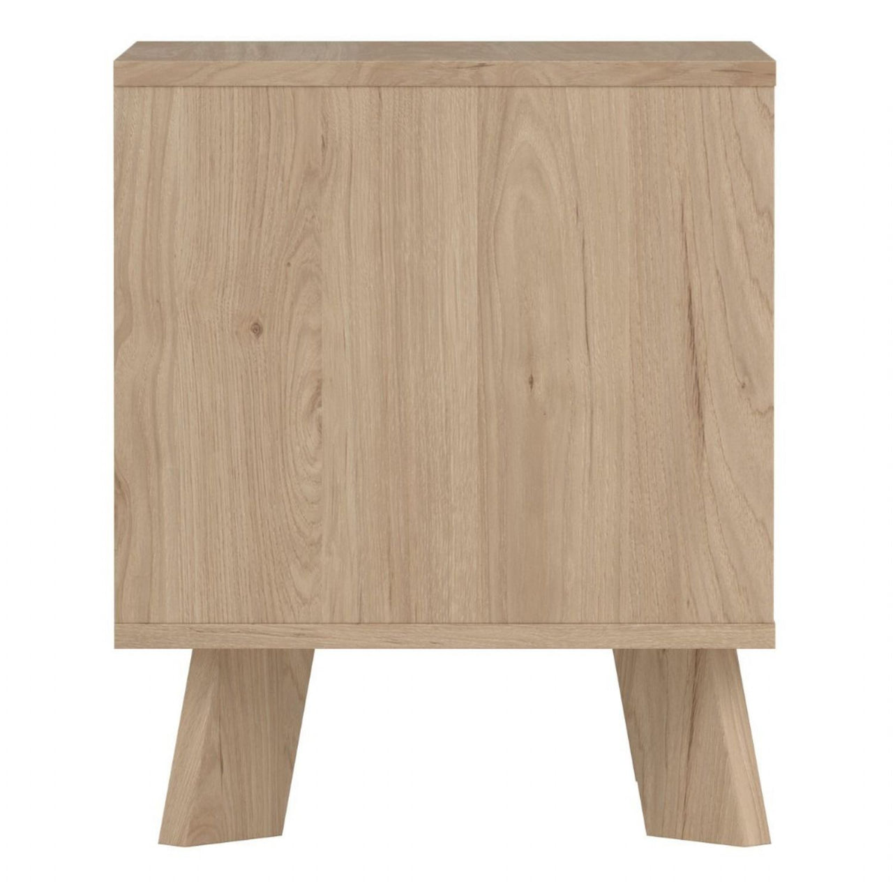 Ikast Nightstand 1 Drawer in Jackson Hickory and White