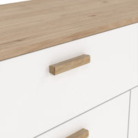 Thumbnail for Ikast Sideboard 4 Doors + 1 Drawer in Jackson Hickory and White