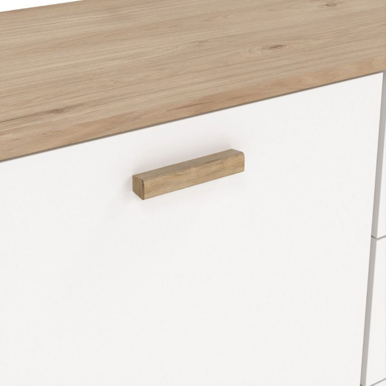 Ikast Sideboard 2 Doors + 3 Drawers in Jackson Hickory and White