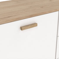 Thumbnail for Ikast Sideboard 2 Doors + 3 Drawers in Jackson Hickory and White