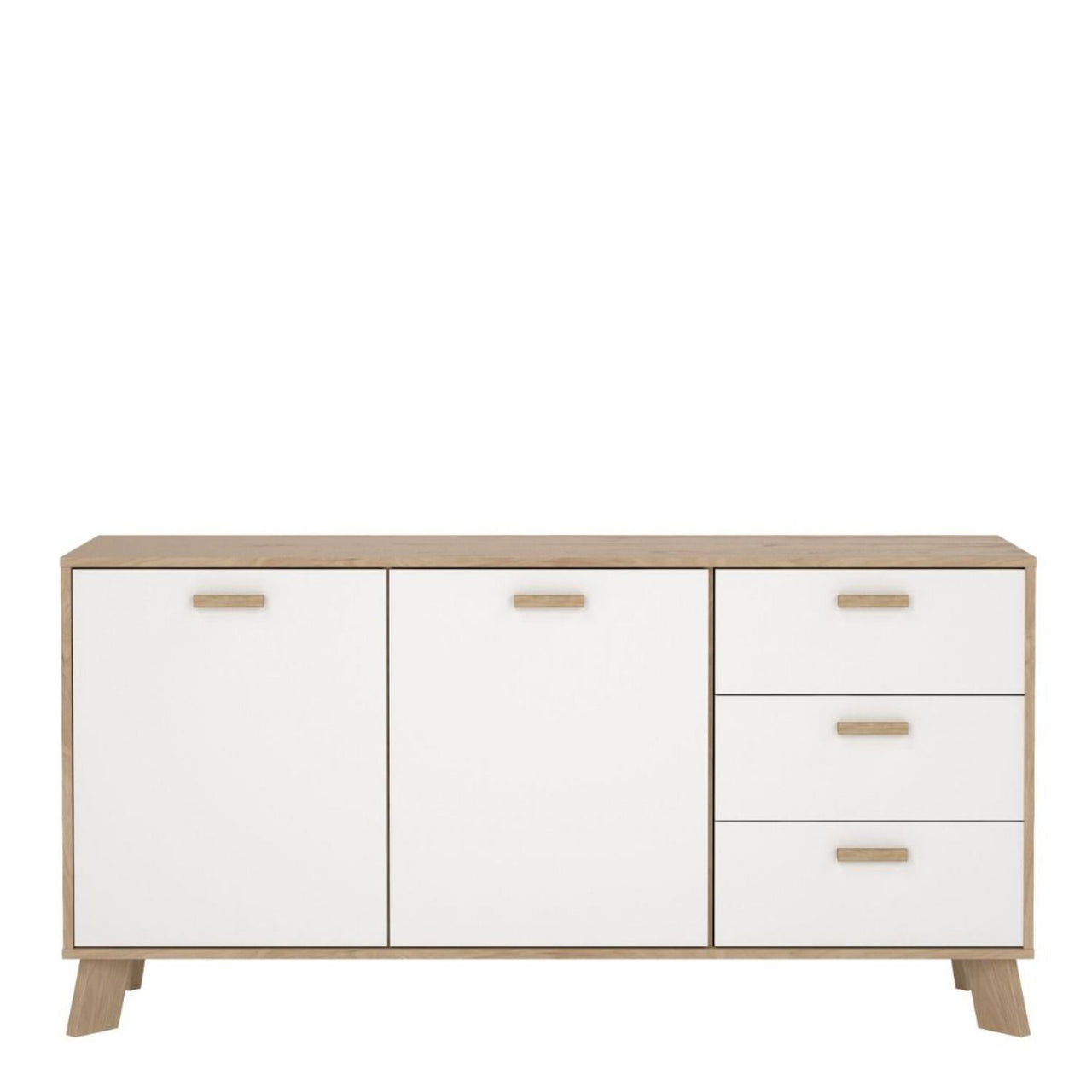 Ikast Sideboard 2 Doors + 3 Drawers in Jackson Hickory and White