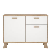 Thumbnail for Ikast Sideboard 2 Doors + 1 Drawer in Jackson Hickory and White