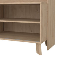 Thumbnail for Ikast TVWall Unit with 2 Sliding Doors in Jackson Hickory and White