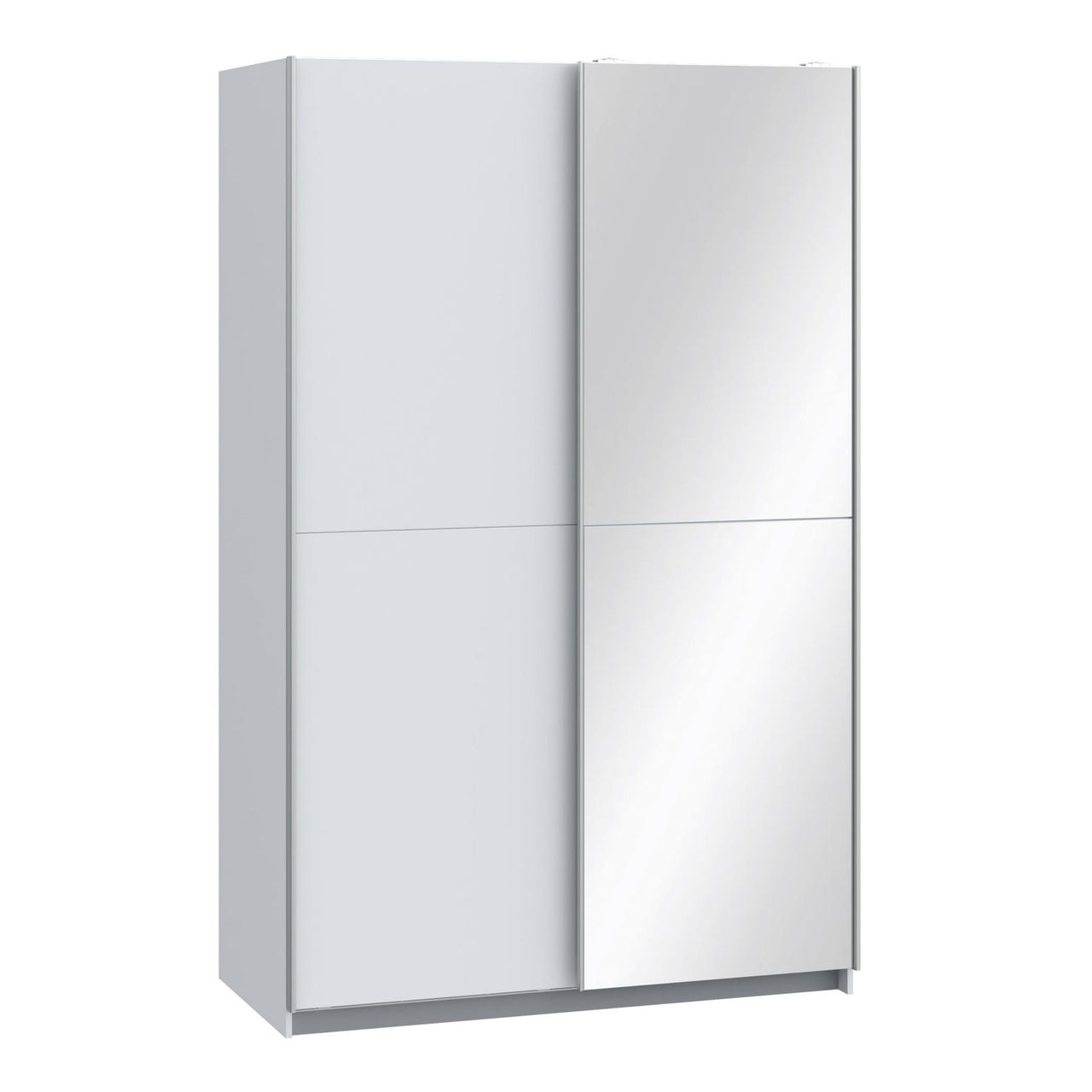 Babetta Sliding Wardrobe in Matt White with Mirrored Door