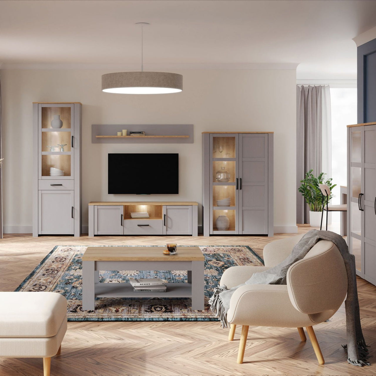 Bohol Sideboard in Riviera Oak Grey Oak