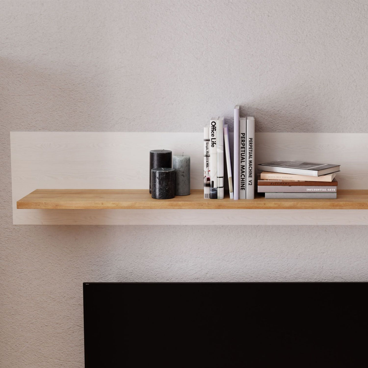 Bohol Wall Shelf in Riviera Oak White