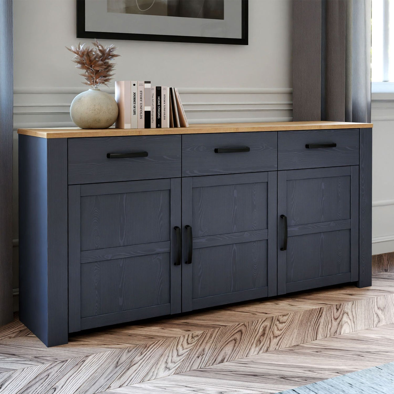 Bohol Sideboard in Riviera Oak Navy