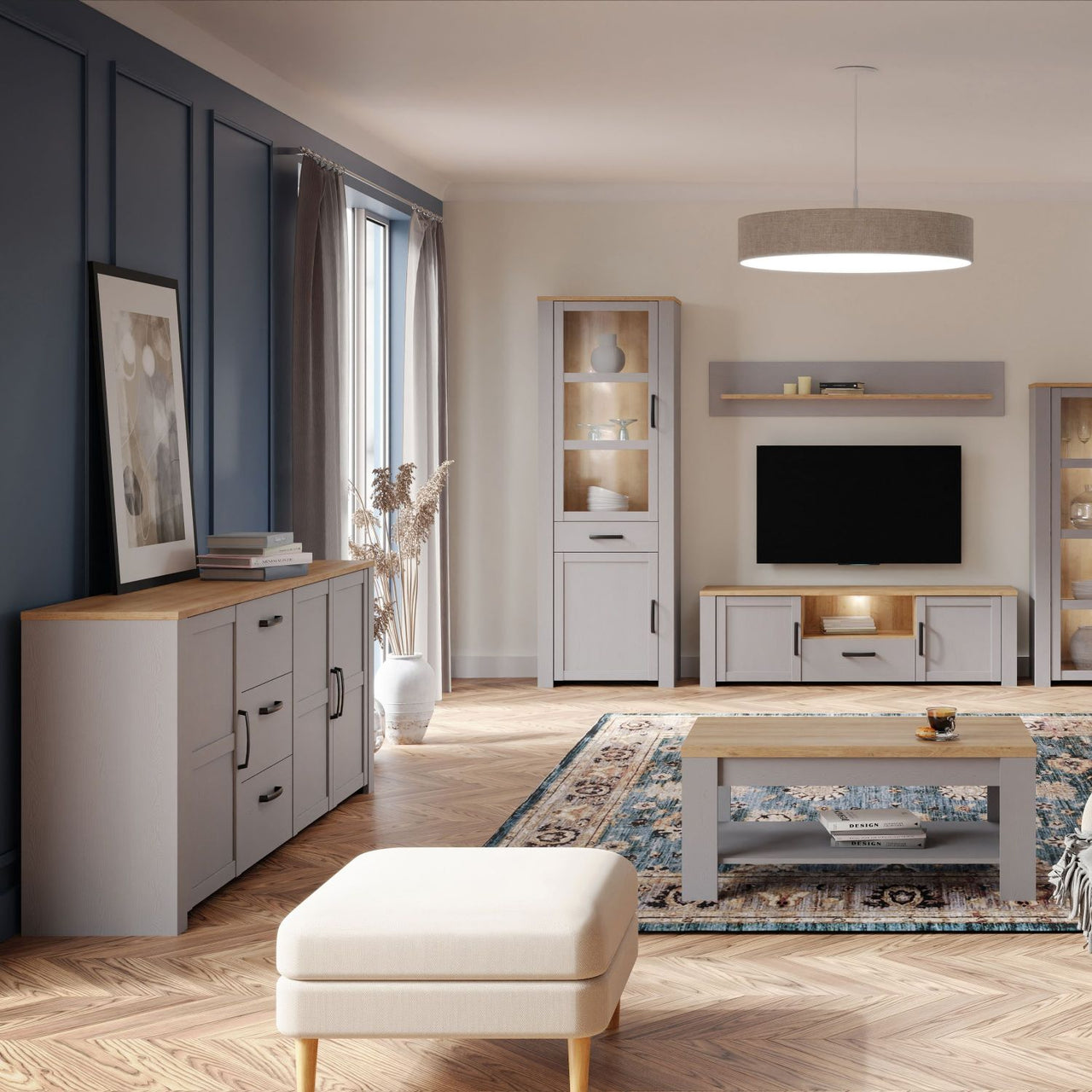 Bohol Sideboard in Riviera Oak Grey Oak