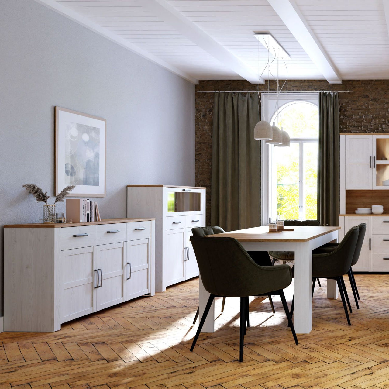 Bohol Sideboard in Riviera Oak White