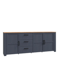 Thumbnail for Bohol Large Sideboard in Riviera Oak Navy