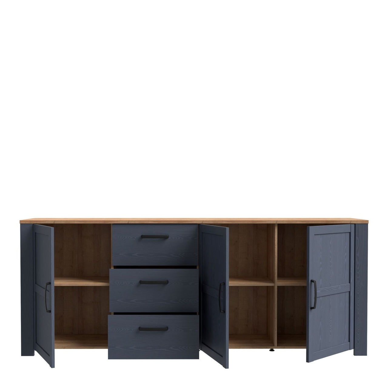 Bohol Large Sideboard in Riviera Oak Navy