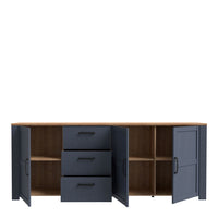 Thumbnail for Bohol Large Sideboard in Riviera Oak Navy