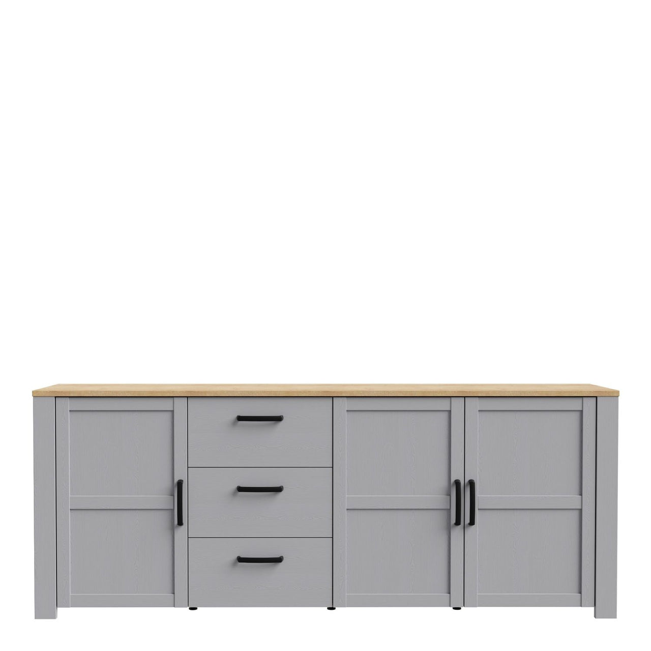 Bohol Large Sideboard in Riviera Oak Grey Oak