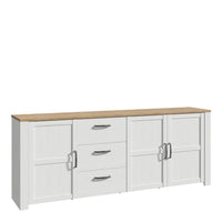 Thumbnail for Bohol Large Sideboard in Riviera Oak White