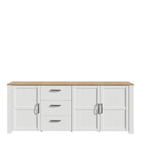 Thumbnail for Bohol Large Sideboard in Riviera Oak White